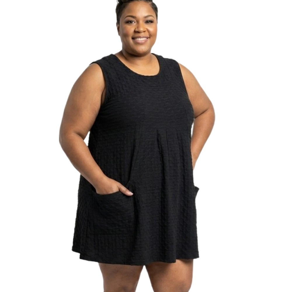 Zim & Zoe Womens Plus Knit Cotton T-Shirt Dress SKUW702